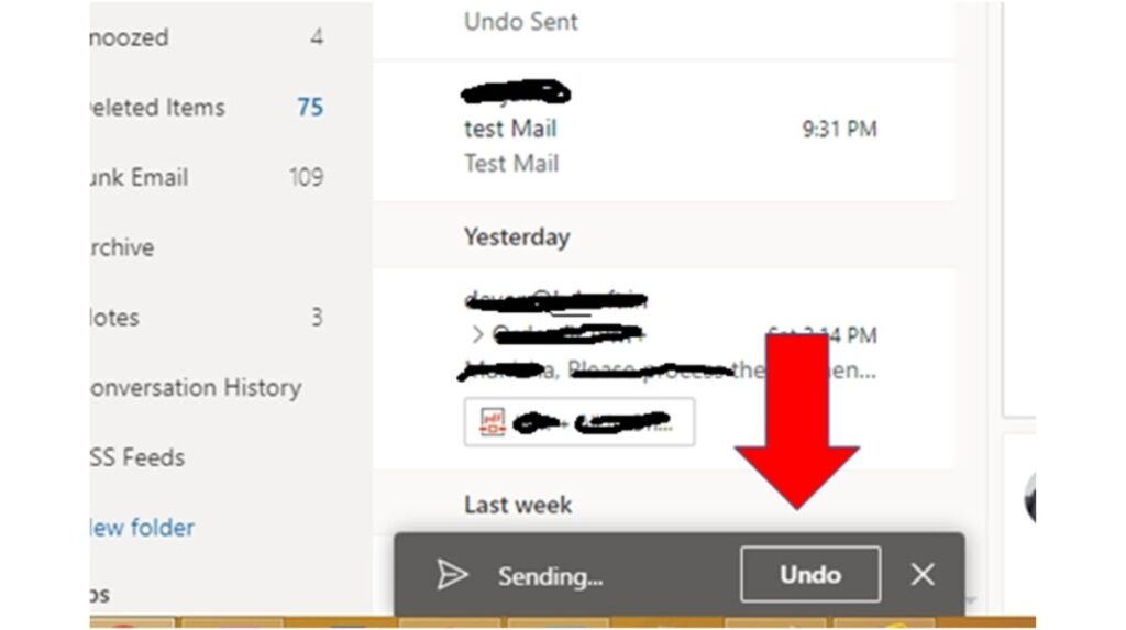 how to recall mail in outlook